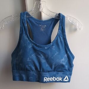 Reebok blue sports bra size M medium